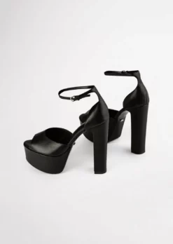 Tony Bianco Hot List Jayze Black Como 14cm Heels