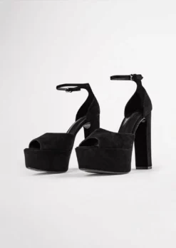 Tony Bianco Hot List Jayze Black Suede 14cm Heels