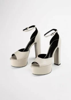 Tony Bianco Hot List Jayze Vanilla Nappa 14cm Heels