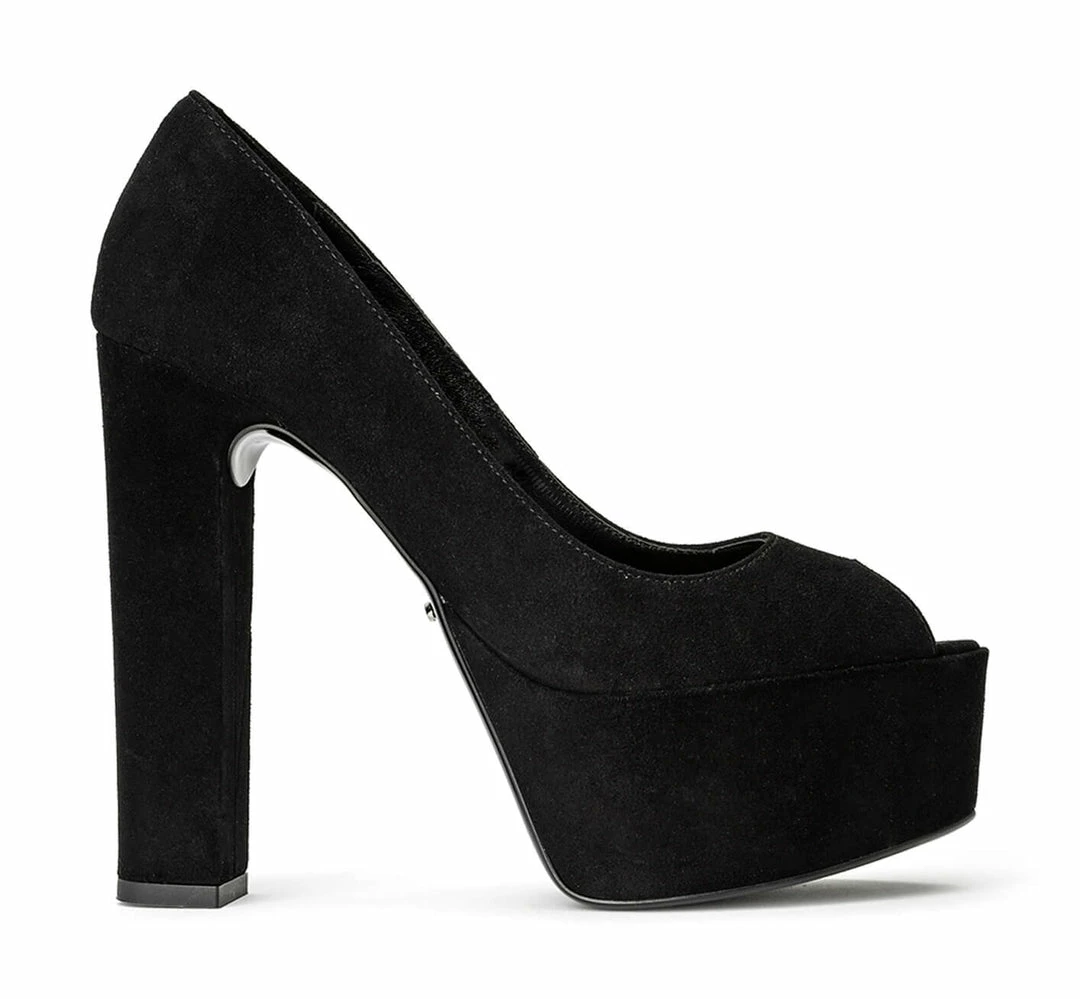 Tony Bianco Jewel Black Suede 14cm Heels 3 Tony Bianco Jewel Black Suede 14cm Heels