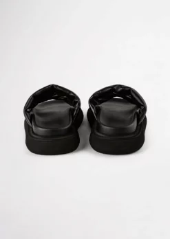 Tony Bianco June Black Nappa 3cm Sandals Shoes