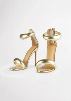 Tony Bianco Shoes Kazz Gold Nappa Metallic 11cm Heels