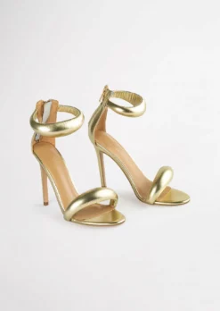 Tony Bianco Shoes Kazz Gold Nappa Metallic 11cm Heels