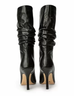 Tony Bianco Kerri Black Nappa 9.5cm Calf Boots 11 Tony Bianco Kerri Black Nappa 9.5cm Calf Boots