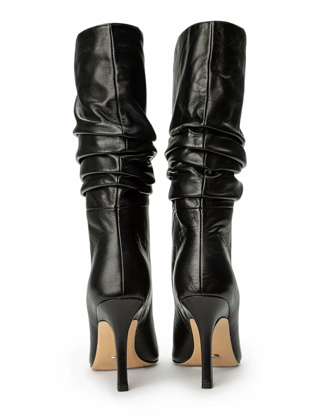 Tony Bianco Kerri Black Nappa 9.5cm Calf Boots 7 Tony Bianco Kerri Black Nappa 9.5cm Calf Boots