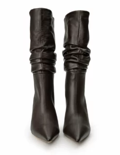 Tony Bianco Kerri Chocolate Nappa 9.5cm Calf Boots