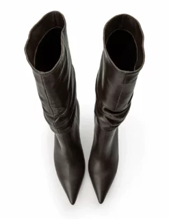 Tony Bianco Kerri Chocolate Nappa 9.5cm Calf Boots 8 Tony Bianco Kerri Chocolate Nappa 9.5cm Calf Boots