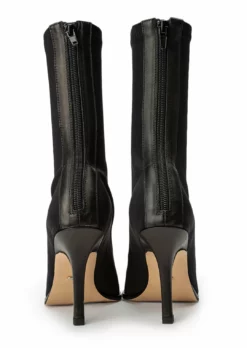 Tony Bianco Kit Black Lycra 9.5cm Ankle Boots 7 Tony Bianco Kit Black Lycra 9.5cm Ankle Boots