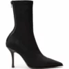 Tony Bianco Kit Black Lycra 9.5cm Ankle Boots
