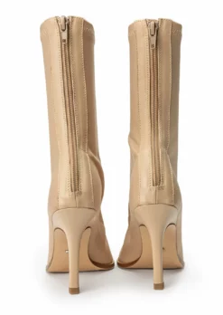 Tony Bianco Kit Nude Lycra 9.5cm Ankle Boots Shoes