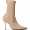 Tony Bianco Kit Nude Lycra 9.5cm Ankle Boots Shoes 1 Tony Bianco Kit Nude Lycra 9.5cm Ankle Boots Shoes