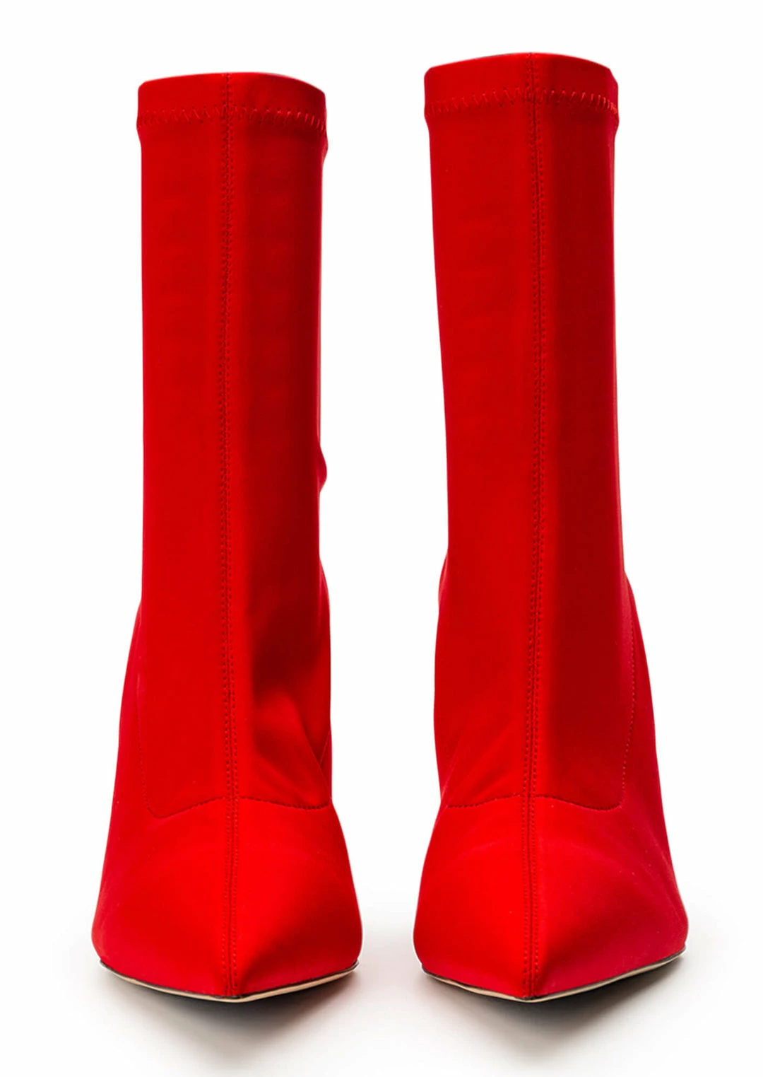 Tony Bianco Shoes Kitana Red Lycra 9.5cm Ankle Boots 4 Tony Bianco Shoes Kitana Red Lycra 9.5cm Ankle Boots