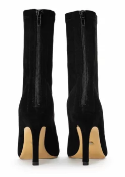 Tony Bianco Kitty Black Suede 9.5cm Ankle Boots Shoes