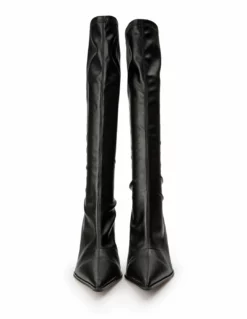 Tony Bianco Knight Black Venezia 9.5cm Calf Boots 9 Tony Bianco Knight Black Venezia 9.5cm Calf Boots