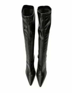 Tony Bianco Knight Black Venezia 9.5cm Calf Boots 10 Tony Bianco Knight Black Venezia 9.5cm Calf Boots