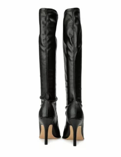 Tony Bianco Knight Black Venezia 9.5cm Calf Boots 11 Tony Bianco Knight Black Venezia 9.5cm Calf Boots