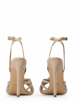 Tony Bianco Kyla Nude Satin 11cm Heels New Arrivals