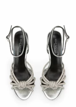 Tony Bianco New Arrivals Kyla Silver Foil 11cm Heels