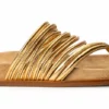 Tony Bianco Shoes Lamana Antique Gold Nappa 1.5cm Sandals
