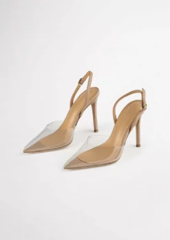 Tony Bianco Shoes Lazer Clear Vinylite/Skin Nappa 10.3cm Heels