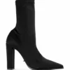 Tony Bianco Lila Black Lycra 10.3cm Ankle Boots 2 Tony Bianco Lila Black Lycra 10.3cm Ankle Boots