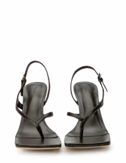 Tony Bianco New Arrivals Lincoln Chocolate Nappa 9.5cm Heels