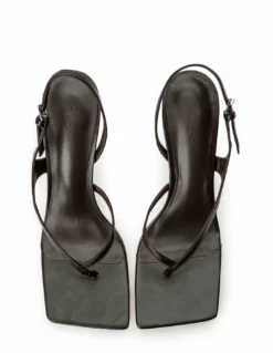 Tony Bianco New Arrivals Lincoln Chocolate Nappa 9.5cm Heels