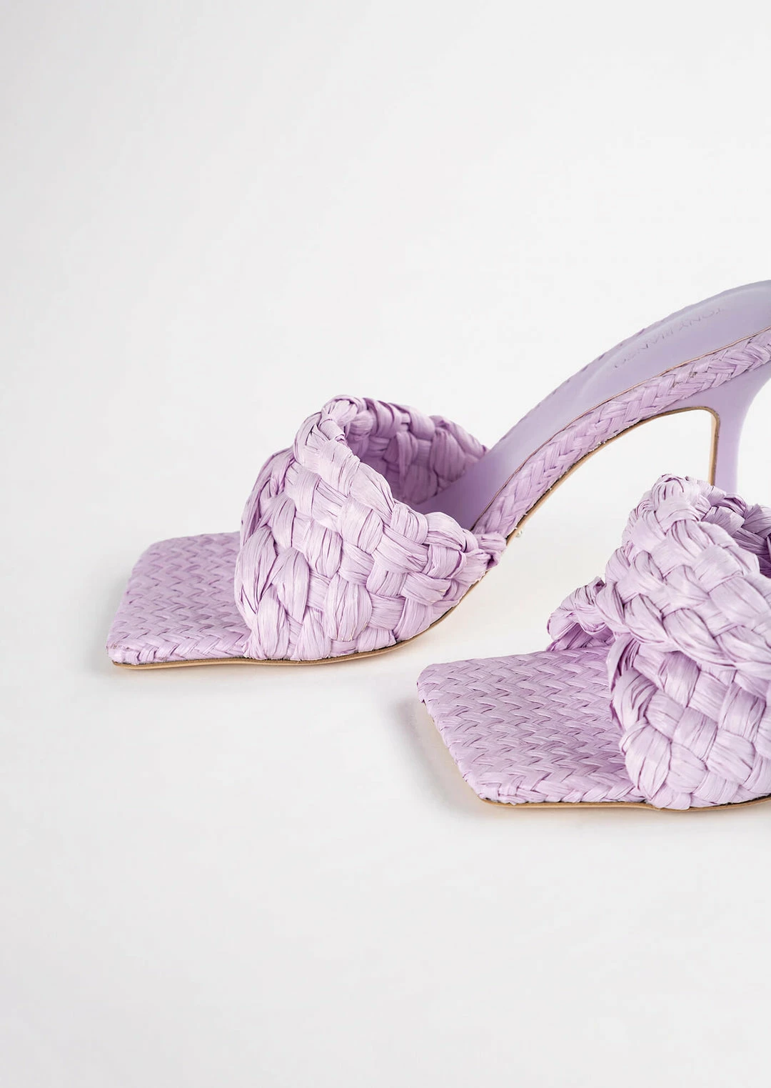 Tony Bianco Lourdes Lilac Raffia 9.5cm Heels 5 Tony Bianco Lourdes Lilac Raffia 9.5cm Heels