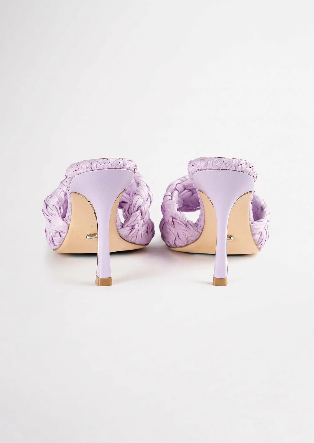 Tony Bianco Lourdes Lilac Raffia 9.5cm Heels 12 Tony Bianco Lourdes Lilac Raffia 9.5cm Heels