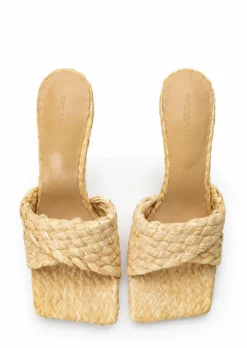 Tony Bianco Lourdes Natural Raffia 9.5cm Heels