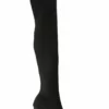 Tony Bianco Lucca Black Sock Knit 10.3cm Long Boots