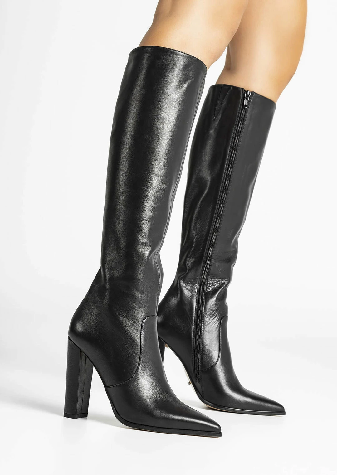 Tony Bianco Lucille Black Venice 10.3cm Calf Boots 5 Tony Bianco Lucille Black Venice 10.3cm Calf Boots