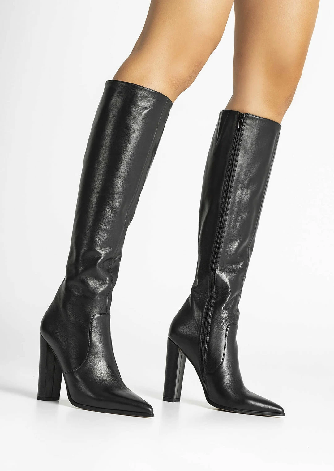 Tony Bianco Lucille Black Venice 10.3cm Calf Boots 9 Tony Bianco Lucille Black Venice 10.3cm Calf Boots