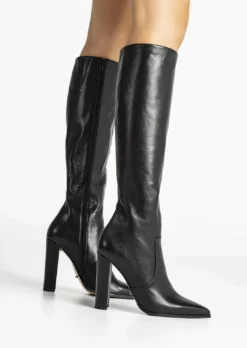 Tony Bianco Lucille Black Venice 10.3cm Calf Boots 14 Tony Bianco Lucille Black Venice 10.3cm Calf Boots