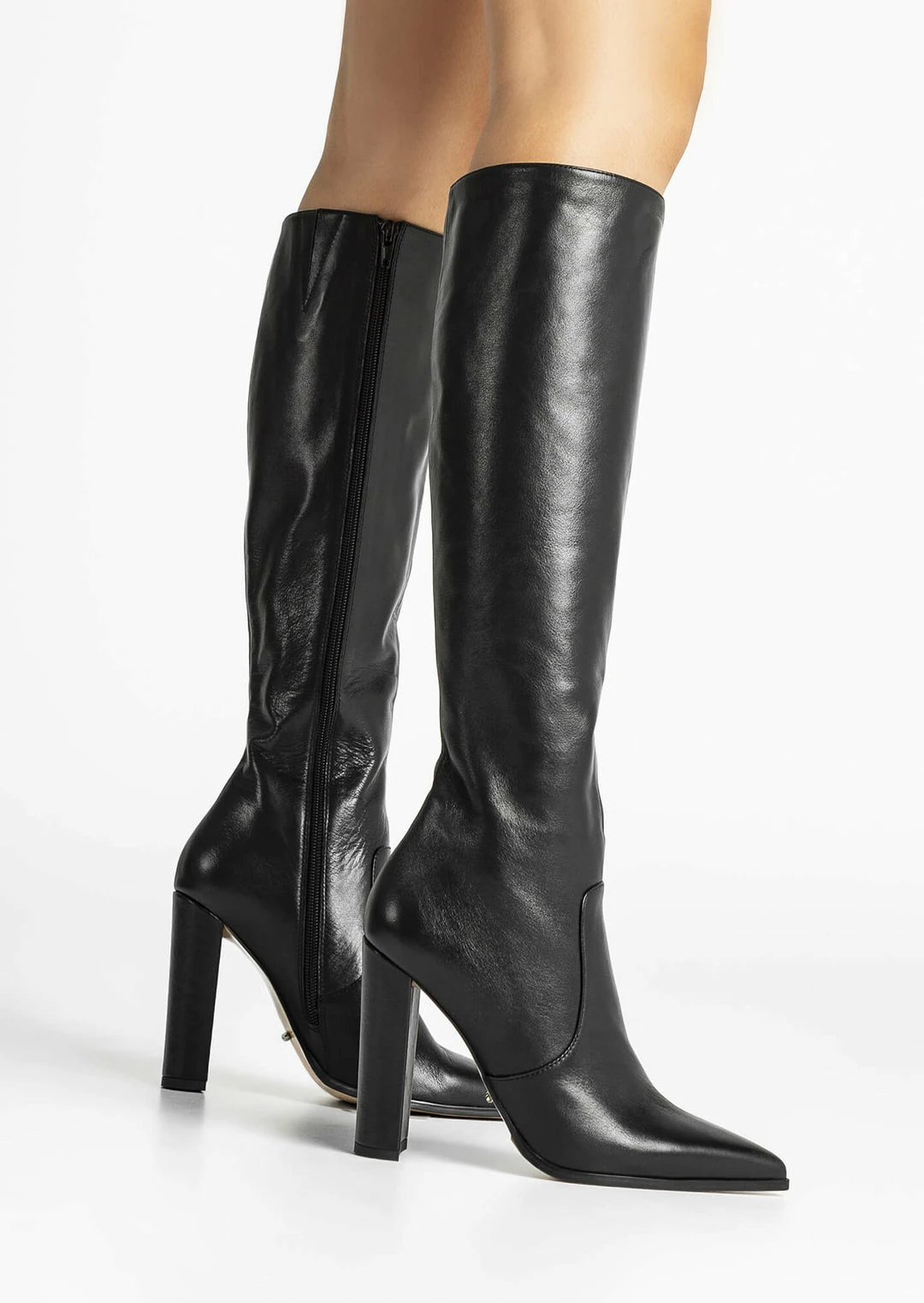 Tony Bianco Lucille Black Venice 10.3cm Calf Boots 8 Tony Bianco Lucille Black Venice 10.3cm Calf Boots