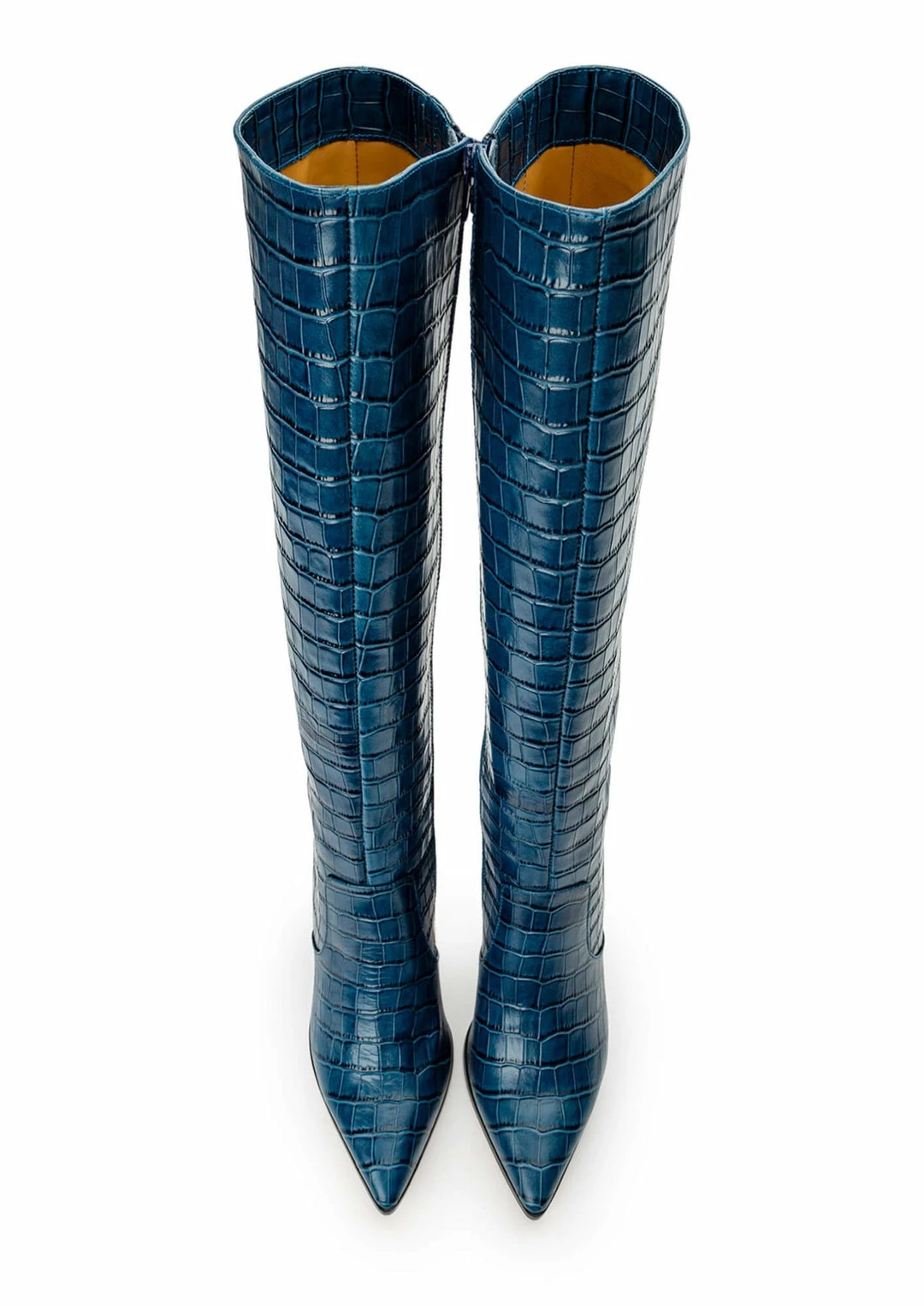 Tony Bianco Lucille Blue Croc 10.3cm Calf Boots 5 Tony Bianco Lucille Blue Croc 10.3cm Calf Boots