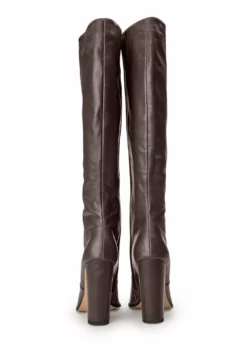 Tony Bianco Lucille Chocolate Nappa 10.3cm Calf Boots New Arrivals