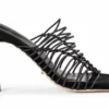 Tony Bianco Lynx Black Elastic 9.5cm Heels