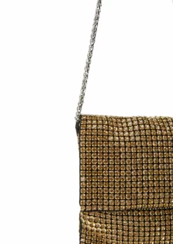Tony Bianco New Arrivals Maddox Gold Crystal Clutch Bag