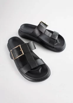 Tony Bianco Mally Black Como 4cm Sandals