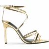 Tony Bianco Marcy Gold Foil 10.5cm Heels