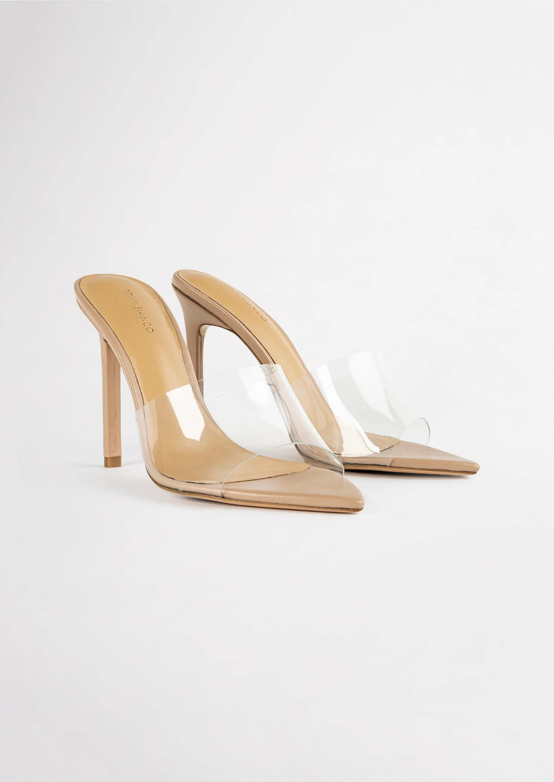 Tony Bianco Marley Clear Vinylite/Skin 10.5cm Heels 4 Tony Bianco Marley Clear Vinylite/Skin 10.5cm Heels