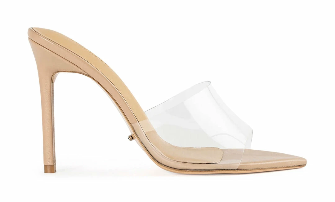 Tony Bianco Marley Clear Vinylite/Skin 10.5cm Heels 3 Tony Bianco Marley Clear Vinylite/Skin 10.5cm Heels