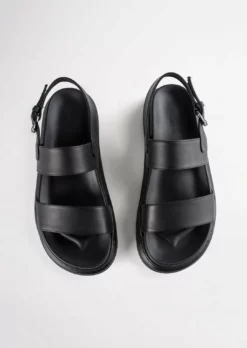 Tony Bianco Match Black Como 4cm Sandals