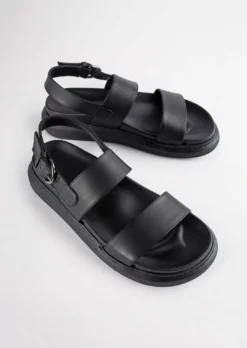 Tony Bianco Match Black Como 4cm Sandals