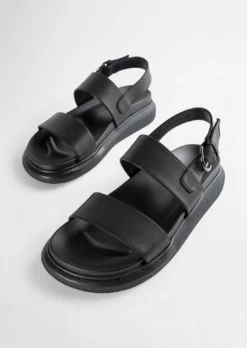 Tony Bianco Match Black Como 4cm Sandals