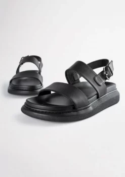 Tony Bianco Match Black Como 4cm Sandals