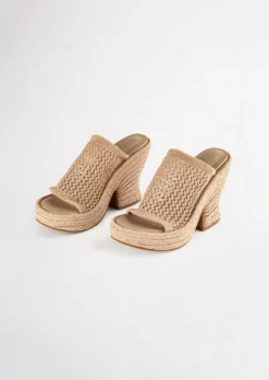 Tony Bianco Matrix Skin Waffle 11.5cm Wedges Shoes