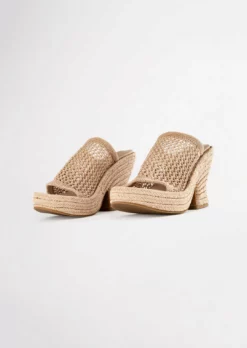 Tony Bianco Matrix Skin Waffle 11.5cm Wedges Shoes