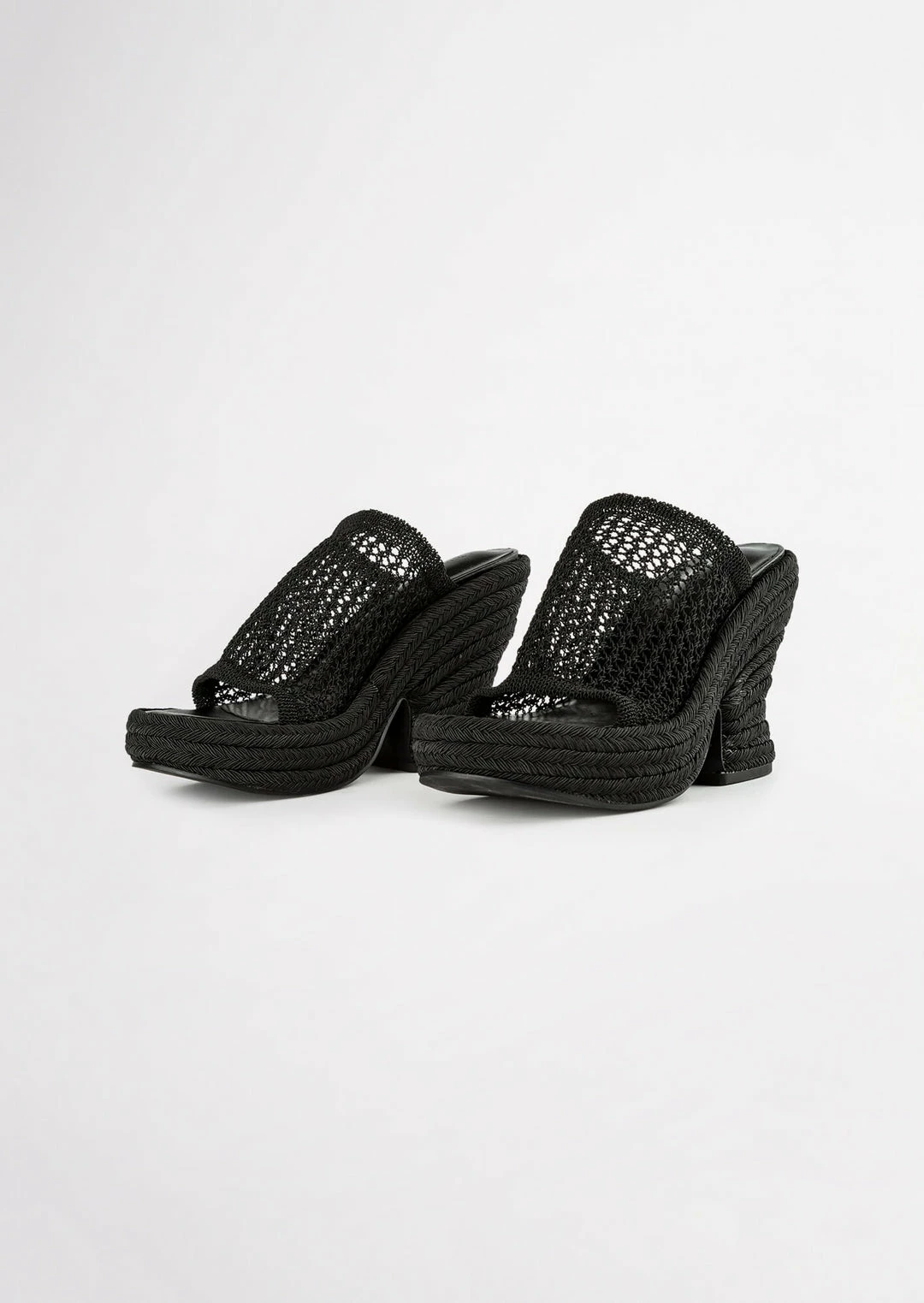 Tony Bianco Matrix Black Waffle 11.5cm Wedges 5 Tony Bianco Matrix Black Waffle 11.5cm Wedges